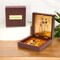 Gold Plated Laxmi Ganesha, Radha Krishna, Shrinath Ji, Sai Baba, Ganesh, Ram Laxman Sita (ram Darbar) with Charan Paduka - Diwali Housewarming Return Gift Pooja Room Decor Hindu God Paduka Prayer Box